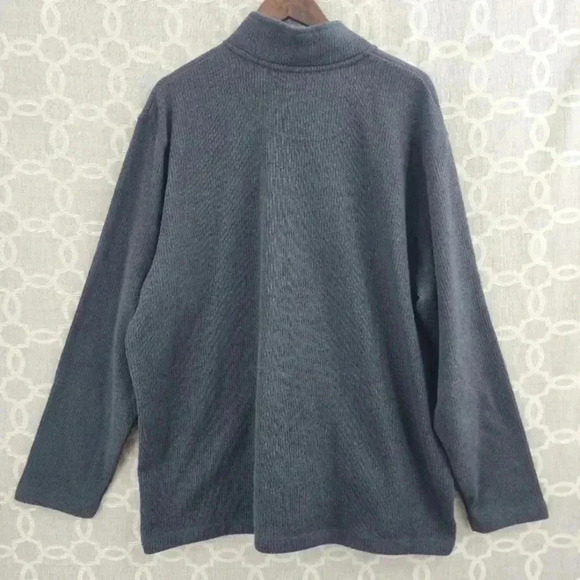 NHL Chicago Blackhawk Mock neck Pullover‎ Fleece Sweatshirt Men's 2XL Gray - Picture 2 of 8